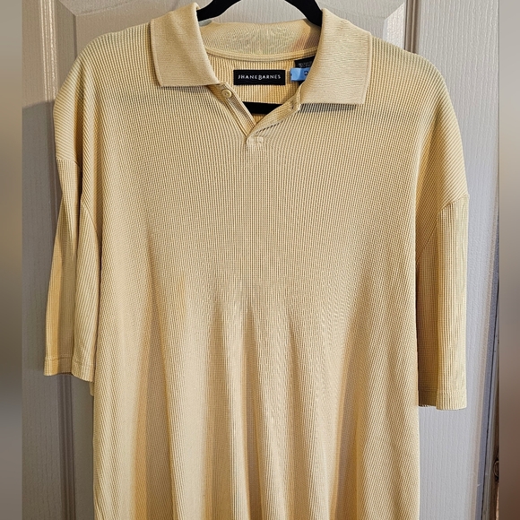 LOT Of 2 Jhane Barnes 72% Silk Shirts Baby Blue And Yellow - Picture 5 of 9